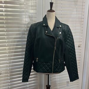 New York & Company Quilted Moto Jacket